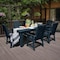 Highwood Usa Weatherly 7pc Rectangular Outdoor Patio Furniture Dining Set 84 x 42 AD-ST7WL1CO5AA-FBE - alternate 3